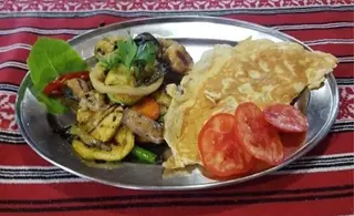 Omletă cu ciuperci