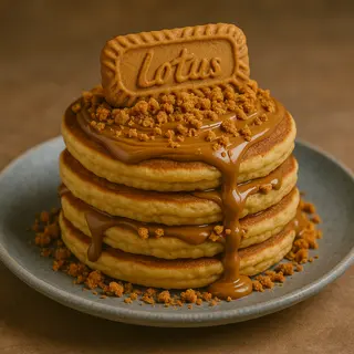 Tortitas con crema de lotus