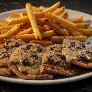 ESCALOPE CHAMPIÑONES