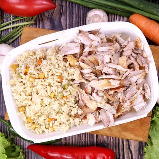 Порция ориз с месо от дюнер (400г)