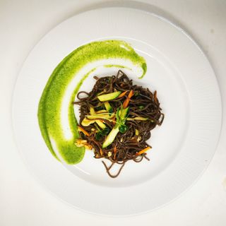 189. YakiSoba con gamberi 