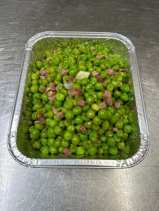 Guisantes con jamón 