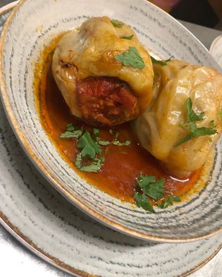 Ardei umplut și smantana