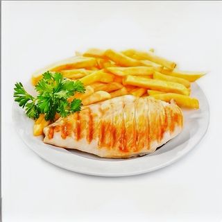 Ručak porcija - punjeno belo meso na žaru