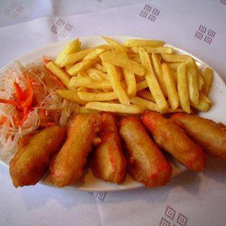 07B Smażone paluszki krabowe 6szt