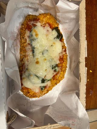Cotoletta parmiggiana più patatine