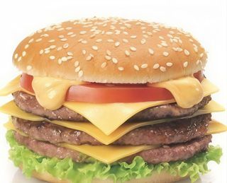 Panino triplo cheeseburger