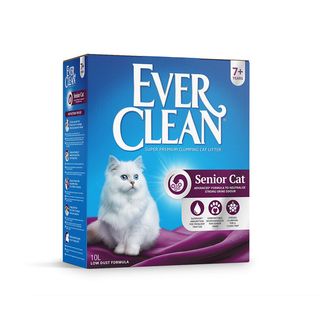EVER CLEAN Senior Cat, grudajući mineralni pijesak za mačke, bezmirisni, 10l (KOD EVSENR1000)