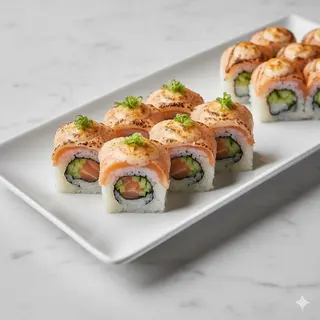 233.Gurkan Nigiri de tartar de atún picante (2 unidades) 6.15