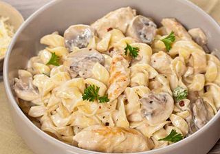 Pâte Poulet Aux Champignons