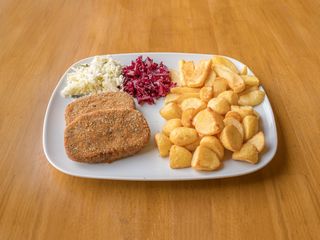 Zestaw z kotletem marchewkowym 2 szt.