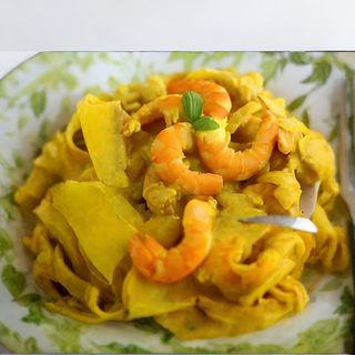 Gambas Al Curry Estilo Tailandés