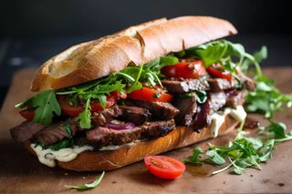 Sandwich Steak Viande