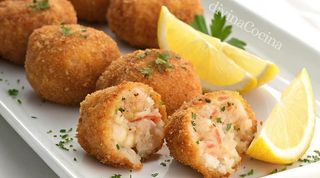Croquetas gambas al ajillo