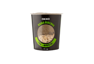 Каша вівсяна чіа/фрукти (з молоком)