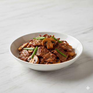 Ternera Con Champiñón