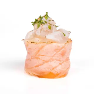 DY194. Gunkan branzino flambé 2 pezzi
