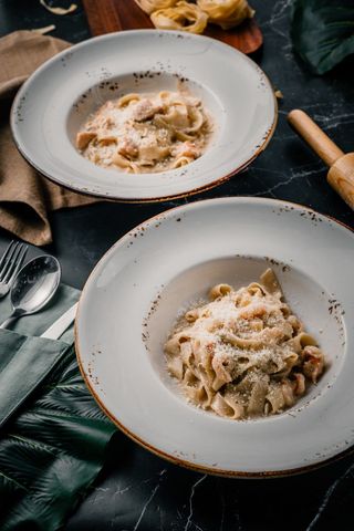 Паста с креветками