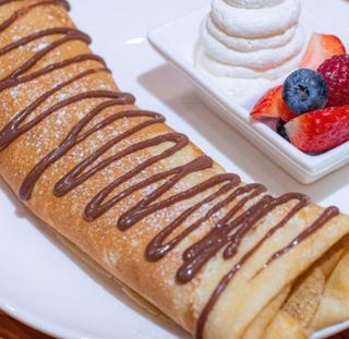 Блины Нутелла и бананом