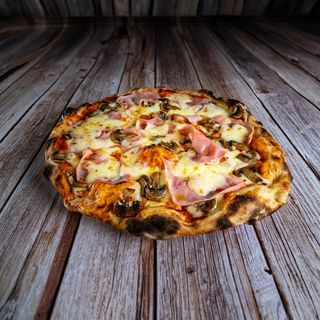 Pizza Prosciutto e Funghi +/- Ø 32cm, 600g