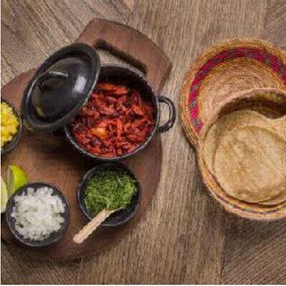 Tacos al pastor con queso (5uds)