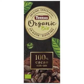 Tableta de Chocolate Negro 100% Cacao Bio Torras 100 Gr.