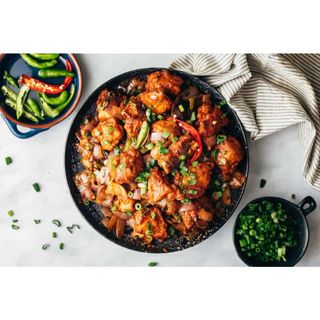 Chilli Garlic Chicken and Capsicum