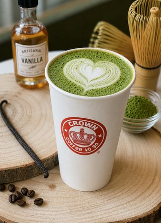 Vanilla Matcha Latte 22 OZ