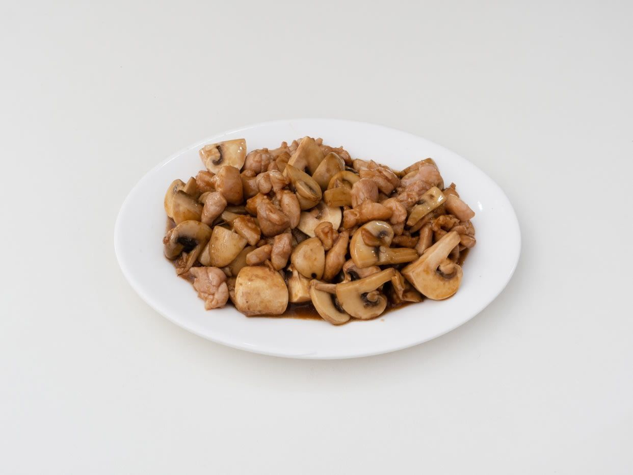 Pollo con champiñones 