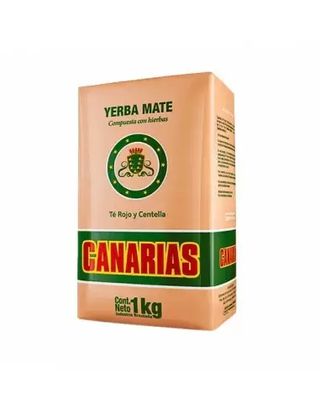 Yerba Mate Canarias Te Rojo Y Centella X 1