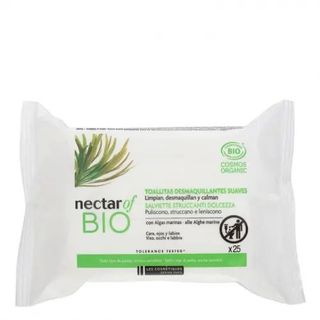 Toallitas Desmaquillantes Suaves Nectar of Bio 25 Uds.