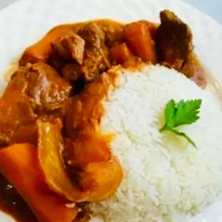 Mafé viande ( Sauce arachide )