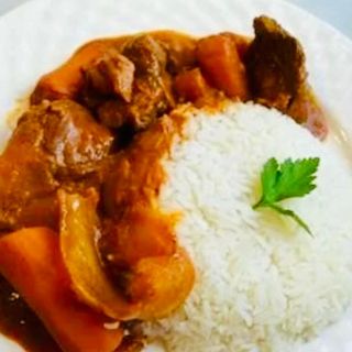 Mafé viande ( Sauce arachide )