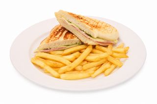 Panini fondant jambon, fromage & pesto