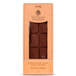 Chocolate con Leche y Praliné de Avellana Jolonch 100 Gr.