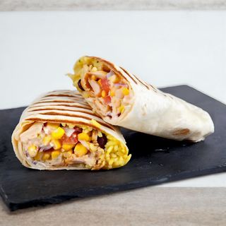 Grilled chicken breast burrito