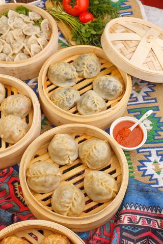 Манты с мясом