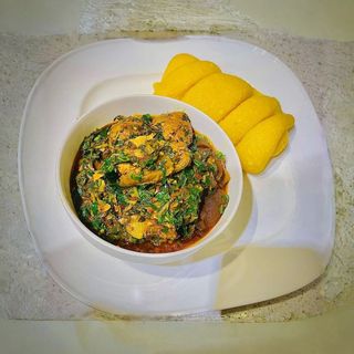 Vegetable soup with fresh fish