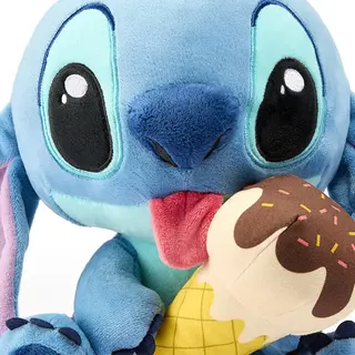 Jucarie de plus Disney Stitch cu inghetata, 25 cm [4259679]