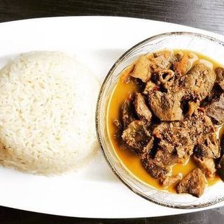 Goat Meat Peppersoup With Rice