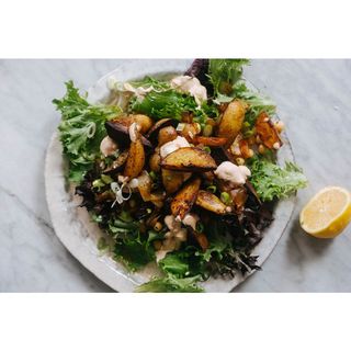 Fries Served With House Salad