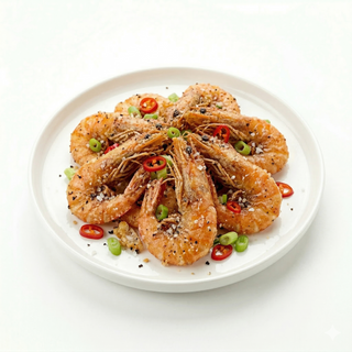 Creveti cu sare si piper