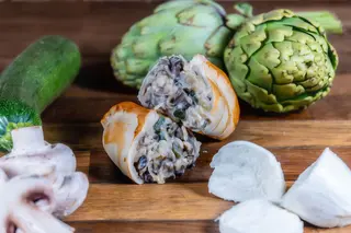 Empanada de champiñones