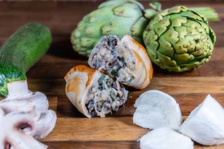 Empanada de champiñones