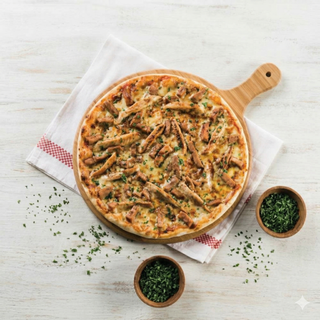 Rib And Chicken Pizza