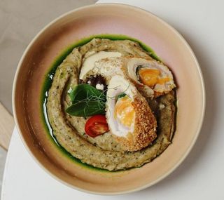 Котлета кордон блю з трюфельним пюре