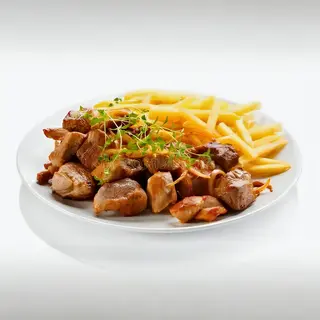 Жарёха фри с бараниной