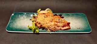 225. Salmone flambé - 4 pezzi sashimi