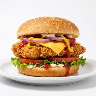 Hamburguesa Pollo Frito