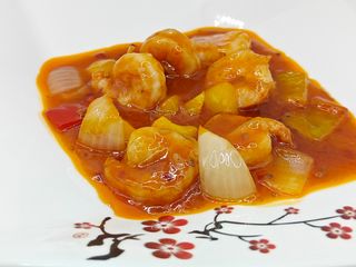 257 Gamberi in salsa piccante